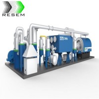 RESEM professional used tire recycling machine uses rubber plastic fuel oil pyrolysis equipment