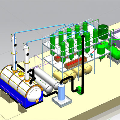 Environmental protect crude oil refinery oil distillation equipment